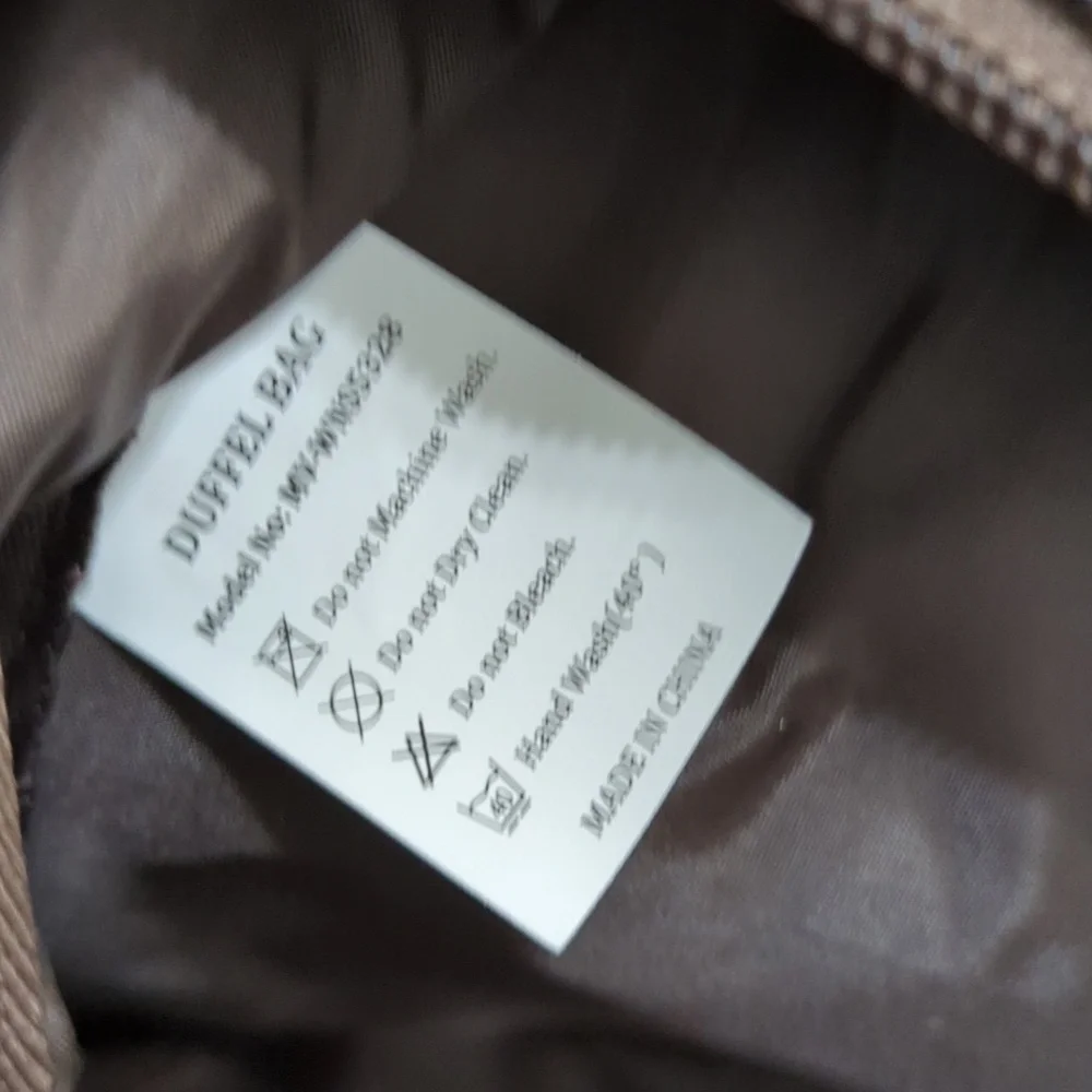 Brand New Duffle Bag - Brown - Never Used